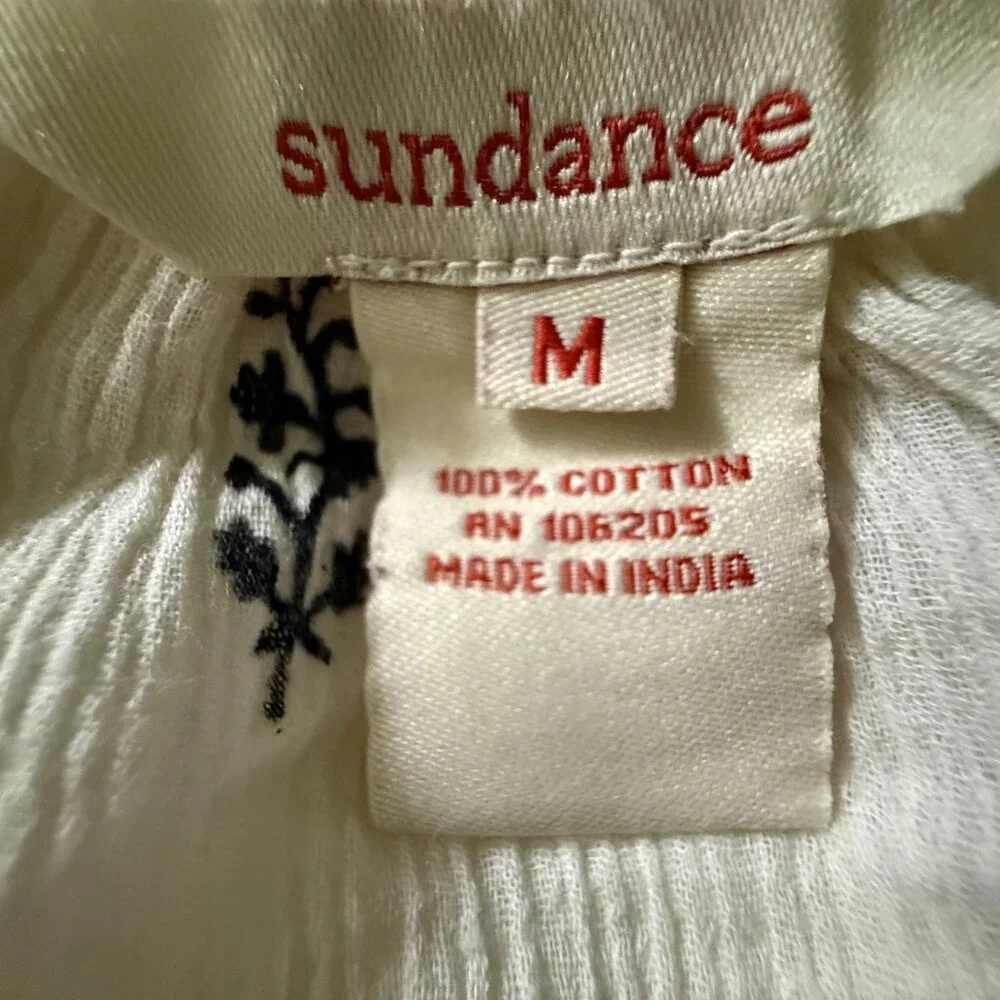 Sundance gauze top women's medium - Picture 6 of 6